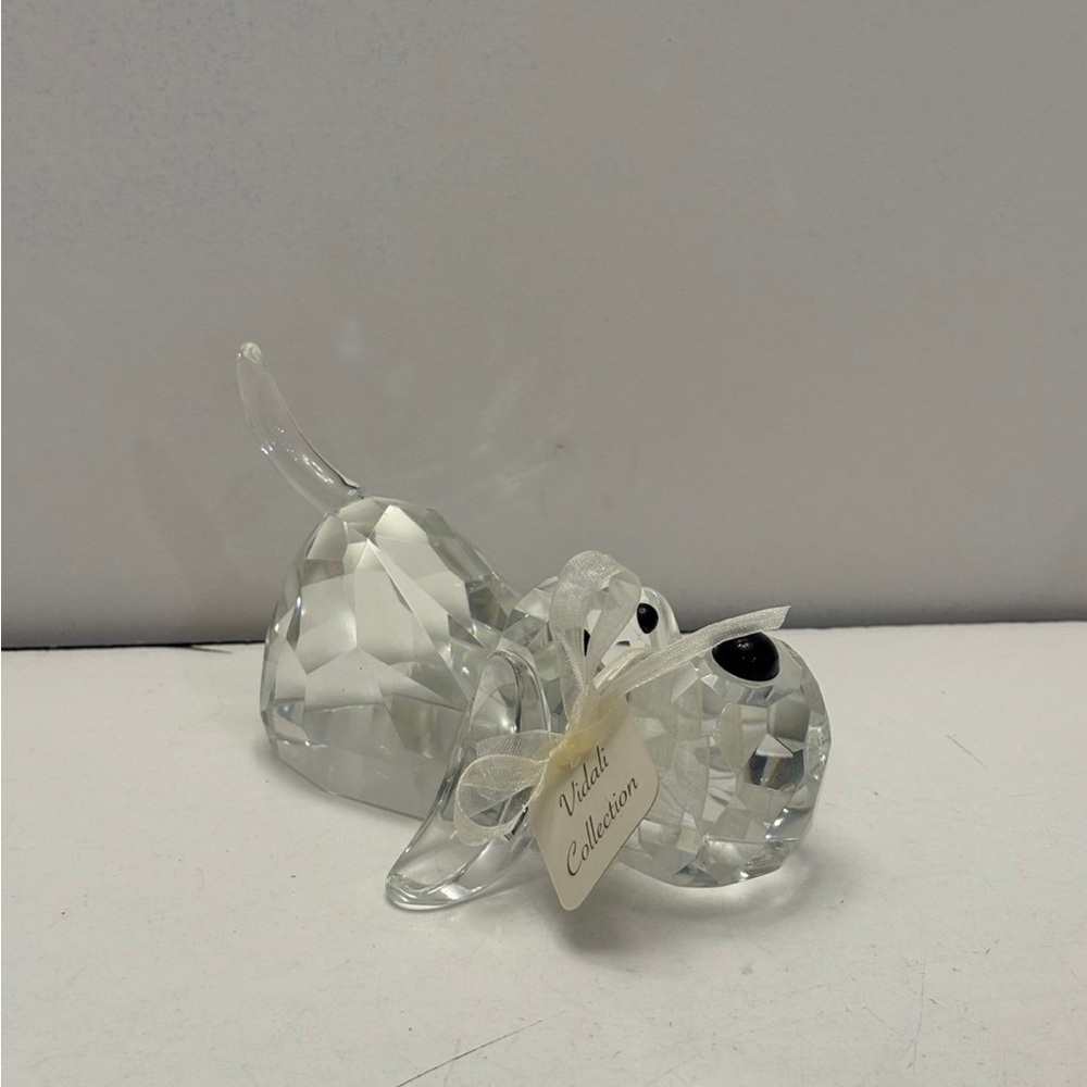 NWT Vidali collection crystal puppy paperweight
